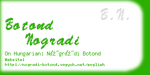 botond nogradi business card